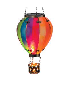Regal Art Hot Air Balloon Light - Outdoor Solar LED Lighted Lantern, H