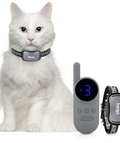 EXuby - Small and Gentle Cat Training Collar w/Remote - Designed for Training Cats - Prevents Unwanted Behaviors  - 3 Different Correction Modes - 9 Intensity Levels - Water Resistant ?C Sleek Design
