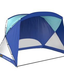 Wakeman Outdoors 75-CMP1028 9.5 mm Beach Tent and Sun Shelterand#44; Blue