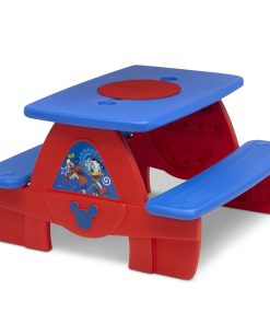 Mickey Mouse Picnic Table with Block Baseplate and Cupholders