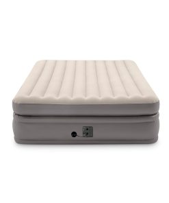 Intex -Queen Comfort Elevated Fiber-Tech Airbed