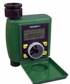 Instapark PWT-07 Outdoor Waterproof Digital Programmable Single Outlet Automatic On/Off Water Faucet Hose Timer with Rain Delay and Manual Control