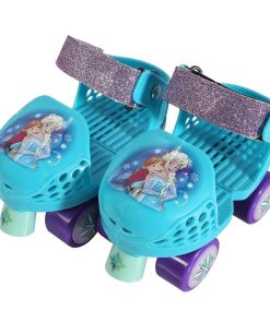 PlayWheels Frozen Rollerskate Junior Size 6-12 with Knee Pads