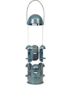 Pennington Squirrel-Resistant Metal Wild Bird Feeder, 4 lbs Seed Capacity