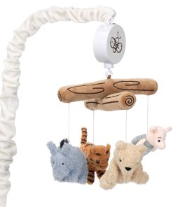 Lambs and Ivy Baby Storytime Pooh Musical Baby Crib Mobile Soother Toy