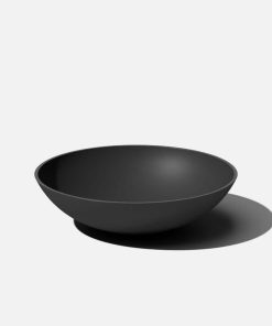 Veradek Lane Bowl 24 in. Black Plastic Round Planter LBV24B
